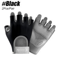 Guantes de ciclismo antideslizantes para mujer, manoplas finas y transpirables de medio dedo para gimnasio, levantamiento de pesas, Yoga, culturismo y entrenamiento, 1 par - details 19