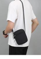 Mini bolso cruzado informal Simple para hombre, bolso de hombro pequeño de nailon para hombre, bandolera lateral Oxford negra, bolso de pecho para marido - details 3