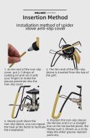 Wellhike Black Spider Villa con tarjeta plegable, utensilios de cocina para acampar, estufa de barbacoa, estufa de gas - details 10
