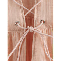OUWU- Blusa para mujer, camisas y blusas primavera 2025, blusas holgadas de manga larga, blusas con cordones, cuello redondo, blusas elegantes de moda para mujer - details 8