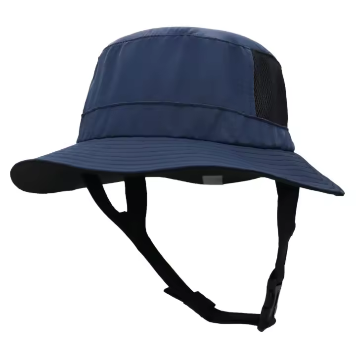 Gorro de malla para Surf en la playa, cómodo de llevar, transpirable, ajustable en la barbilla, sombrero para el sol para hombre, sombrero de cubo de verano de ala ancha de secado rápido para acampar - 1