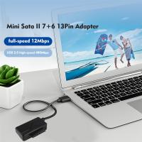 Cable adaptador convertidor USB 2,0 a Mini Sata II 7 + 6 De 13 pines para ordenador portátil, CD/DVD ROM, unidad Slimline - details 6