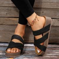 Zapatos de zapatilla con estampado informal para mujer a la moda de verano - details 4