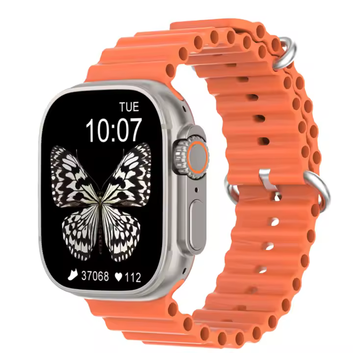 Reloj inteligente DT Ultra 2, dispositivo con control de pacpo cardiaco, ajuste del brillo, Brújula, modo Deportivo, GPS incorporado, AMOLED, novedad de 2024 - 1