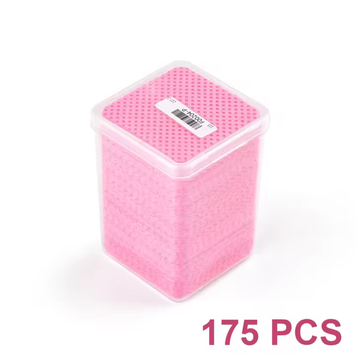 Toalla de Algodón para Limpieza de Uñas de KADS Herramienta Limpiadora de Uñas de Colores Azul Rosa Verde Blanco Estilo Fuerte y Robusto - 1