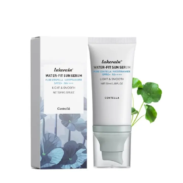 2 piezas de protector solar, suero solar ligero y suave Centella Water-Fit SPF50 para todo tipo de piel y protección UV. - 1