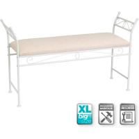 Banqueta pie de Cama de Metal Blanca de 64x68x30 cm - details 38