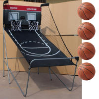 Automat-Aro de baloncesto para adultos y niños, juego de baloncesto para interiores, incluye bolas, puntuación electrónica - details 0