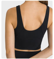 Sujetador Deportivo Inalámbrico SHINBENE para Mujer con Collar de Halter y Top de Yoga para Gimnasio con Bra Incorporado Sensación Desnuda en la Espalda - details 21