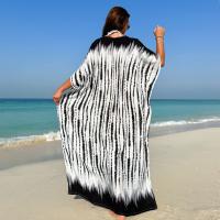 Cubierta de Bikini Impresa Túnica Larga para Playa Kaftan de Moda Femenina Recaudable - details 6