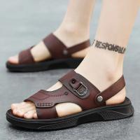 Nuevas sandalias 2025 de los hombres de verano de los hombres de la plataforma exterior desgaste playa antideslizante sandalias de doble propósito papá zapatillas resistentes al desgaste - details 13