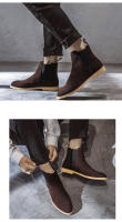 Chelsea botas de cuero genuino otoño e invierno botas de los hombres británicos - details 19