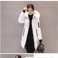 Chaqueta Parka de Invierno 2024 Cálida, Gruesa, Ajuste Delgado, Manga de Abrigo con Forro de Piel para Mujeres Moda de Talla Grande, Abrigo de Plumífero - details 3