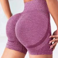 Nuevos pantalones cortos deportivos de Yoga sin costuras para mujer, mallas de cintura alta para realzar el trasero, mallas de gimnasio para correr, ropa deportiva elástica - details 2
