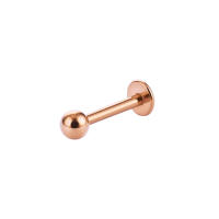 Piercing de acero inoxidable para la nariz para hombre y mujer, Piercing de labios, Barra de Labret colorida, 2 piezas, 316L - details 3