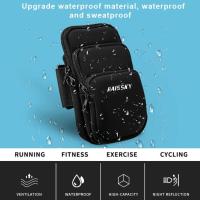 Bolsas para teléfono para correr con tres bolsillos, bolsa de almacenamiento de gran capacidad, bolsa para brazo, soporte para teléfono con tarjeta para auriculares, bolsa para brazo para teléfono móvil - details 8