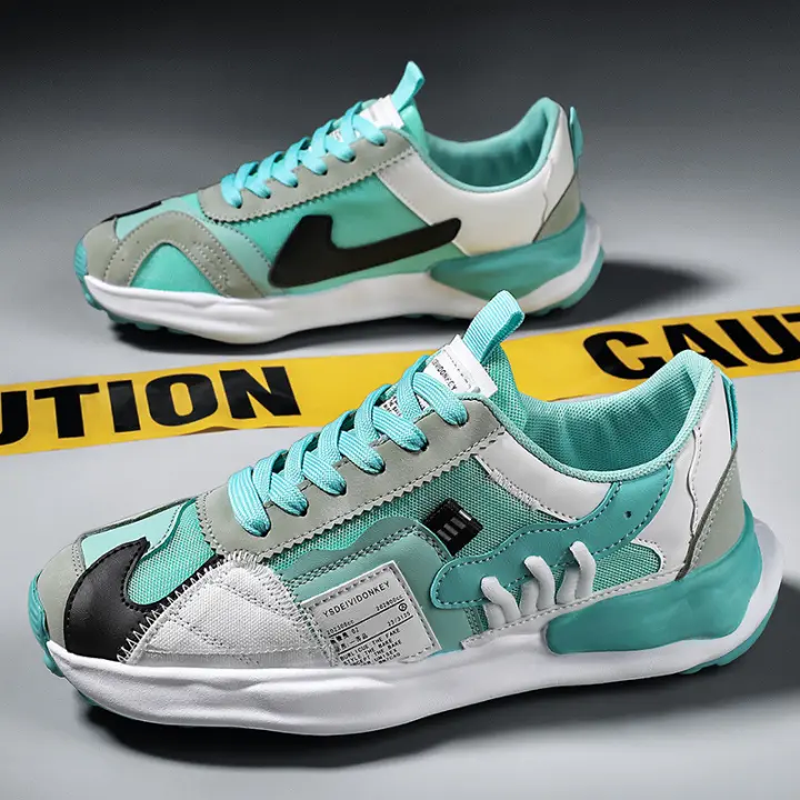 Nuevos zapatos deportivos de moda transpirables antideslizantes de malla para papá, zapatos con parches con suelas gruesas y zapatos para correr más usables - 1