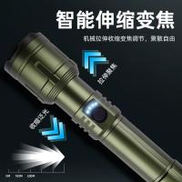 Luz fuerte linterna patrulla camping iluminación exterior blanco láser COB aleación de aluminio - details 1