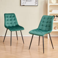 EGOONM, un juego de 4 sillas de comedor de terciopelo, patas de Metal, silla moderna y cómoda para cocina, dormitorio, sala de estar, muebles para el hogar - details 14