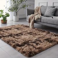 Alfombra De Felpa Esponjosa Negra, Antideslizante, Para Dormitorio, Sala De Estar, 1 unidad - details 4