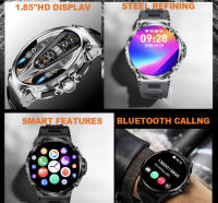 Reloj inteligente para hombre, pulsera de 1,85 pulgadas con pantalla grande de alta definición, Bluetooth, llamada para ejercicio y fitness - details 13