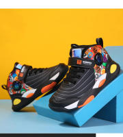 Zapatillas de baloncesto de cuero impermeables para niños, zapatos de tenis para niños, zapatillas para correr al aire libre, zapatos deportivos escolares antideslizantes, moda - details 17