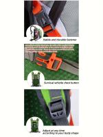 Mochila de gran capacidad 18L Multiusos para senderismo, escalada en montaña, ciclismo todo terreno - Correa ajustable, red para casco incluida, múltiples compartimentos para organización, diseño transpirable con correa de pecho ajustable, incluye silbato - details 11