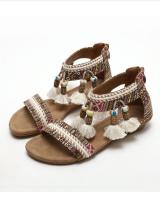 Sandalias Planas bohemias para Mujer, Zapatos cómodos informales de Playa, Verano, 36 a 42, EU - details 19