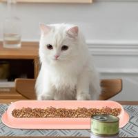 Cuencos de agua y comida para perros y gatos, plato inclinado de 15 grados, cuenco largo de alimentación para mascotas, Material plástico seguro, fácil de limpiar - details 4