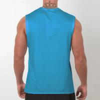 Gym Clothing Fitness Tank Tops Mens Summer Quick Dry Mesh Sports Sleeveless T Shirt Bodybuilding Singlets Running Vest - details 5