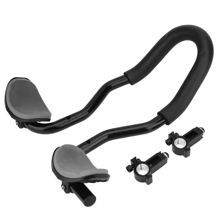 Manillar de apoyo estable de aleación de aluminio con cojín de esponja para bicicleta de carretera MTB - 1