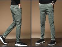 Pantalones de Veludo Cálidos de Invierno Moda de Negocios Casuales para Hombres Tela Elástica - details 9