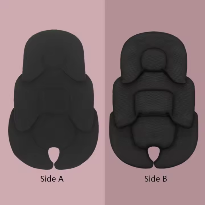 Cojín de asiento de coche para cochecito de bebé, almohadilla de soporte para cabeza y cuello, colchón de malla transpirable, alfombrilla térmica - 1