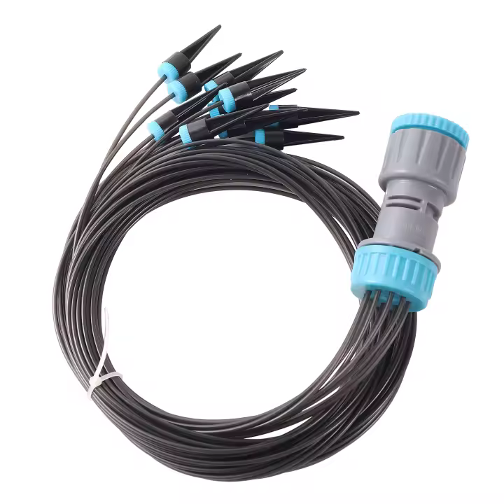 Kit de riego por goteo de 10 cabezales, dispositivo de riego por filtración de agua automática para jardín, invernadero, balcón, maceta, plantas - 1