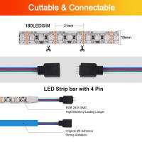 Tira de luces LED Flexible y cambiable de Color, cinta de lámpara de cuerda, DC12V, 3535, 5MM, 8MM, 10MM, ancho PCB, 60, 120, 180LED/m, RGB, 5m/lote - details 1