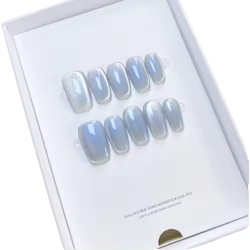 Falsas de uñas brillantes para la plataforma de comercio electrónico Miravia de España. Artesanía de Uñas Vestible y Elegante. - 1
