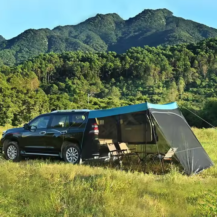 Tienda trasera SUV sombrilla para acampar al aire libre repelente de mosquitos toldo antiviento maleta trasera - 1