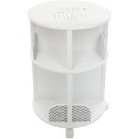 Redonda con Ruedas para organizar Libros – Habitación Infantil (Blanco y Gris) - details 0