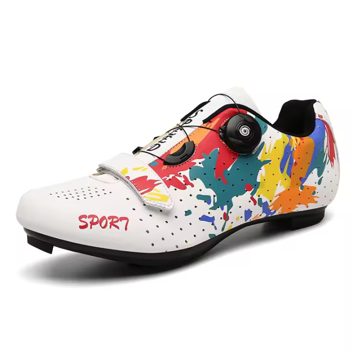 Nuevos zapatos de bicicleta de carretera, zapatillas de ciclismo para hombres, zapatillas de deporte para clítoris de montaña, tacos de ruta, zapatos planos de velocidad para bicicleta de cross, zapatos de Pedal Spd para mujeres - 1
