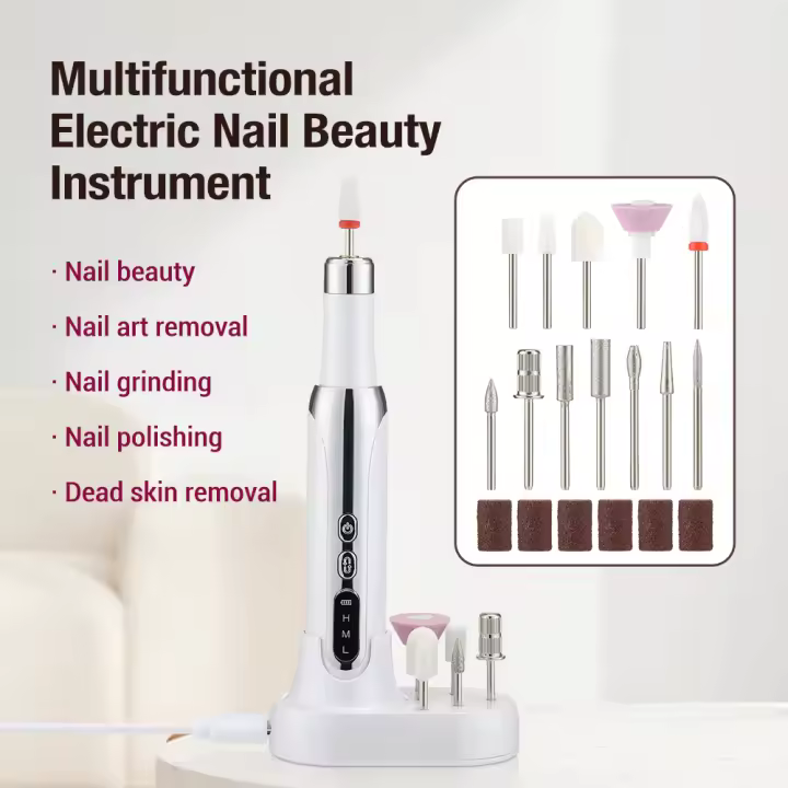 Pulidora eléctrica profesional para uñas, máquina pulidora de Gel, eliminación de piel muerta, lijadora de manicura - 1