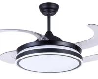 Ventilador de Techo con Motor DC y Aspas Desplegables con Luz Led 36W MEMORIA y Regulable en intensidad DIMMER (Luz nocturna) - Silencioso y eficiente - Control Remoto incluido - Ideal para dormitorios y Comedores - details 1