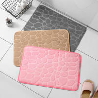 Alfombra de Piedra Embossed para el Hogar Absorbente de Agua, Estilo Sencillo 30*40*2cm - details 2