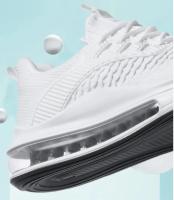 Zapatillas de deporte con cojín de aire para hombre, zapatillas para correr transpirables de color sólido, zapatillas ligeras para caminar para hombre - details 2