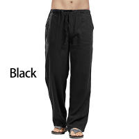 Spring Men's Linen Wide Leg Pants Oversized Sports Street Casual Yoga Pants Sweatpants Men's - details 8
