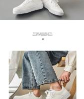 Zapatos de skate para hombre, nuevas zapatillas de deporte modernas y versátiles, zapatos blancos pequeños, zapatos de skate para hombre - details 6