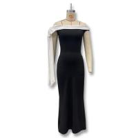 2025 Primavera/Verano Nueva Ropa de Mujer - Vestido Elegante de Una Manga con Volantes Estilo Línea A Sin Mangas. - details 1