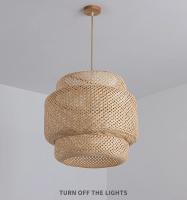 Lámpara Colgante de Bambú Estilo Chino Tejido a Mano Iluminación de Restaurantes y Hogares - details 3