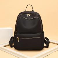 Mochila Oxford de gran capacidad para mujer, resistente al agua y al desgaste, de Color sólido, a la moda e informal, para viajes - details 1