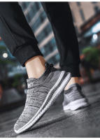 Zapatillas de correr ligeras para hombre, zapatos de tenis deportivos antideslizantes transpirables para exteriores, cómodos entrenadores de tejido volador - details 13
