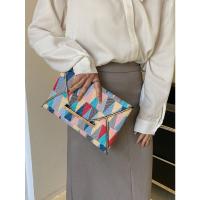 Glovento - Bolsos para Mujer Cuadrados, Estampado Geométrico, Decoración Metálica, Moderno y Elegante - details 7